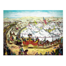 Vintage Circus Parade Post Card