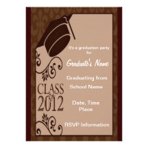 Vintage Class of 2012 Invitations