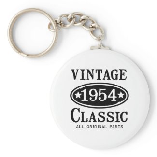 Vintage Classic 1954 Gifts Key Chains