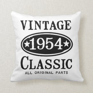 Vintage Classic 1954 Gifts Pillow