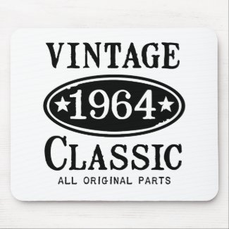 Vintage Classic 1964 Gifts Mouse Pads