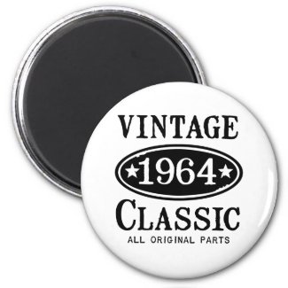 Vintage Classic 1964 Gifts Refrigerator Magnet