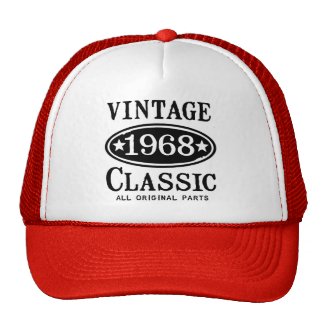 Vintage Classic 1968 Hats
