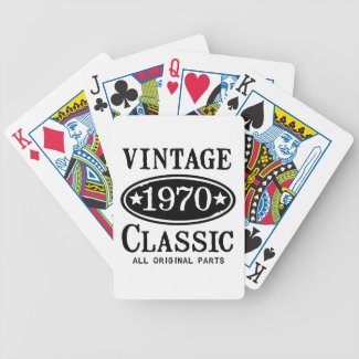 Vintage Classic 1970 Bicycle Poker Cards