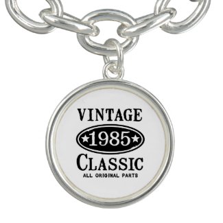 Vintage Classic 1985 Jewelry Charm Bracelet