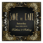 Vintage Classic Gatsby Style  Save the Date Personalized Announcement