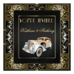 Vintage Classic Gatsby Style Wedding Invitation