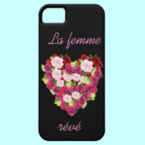 Vintage Classic Roses Heart iPhone 5 Case casemate cases