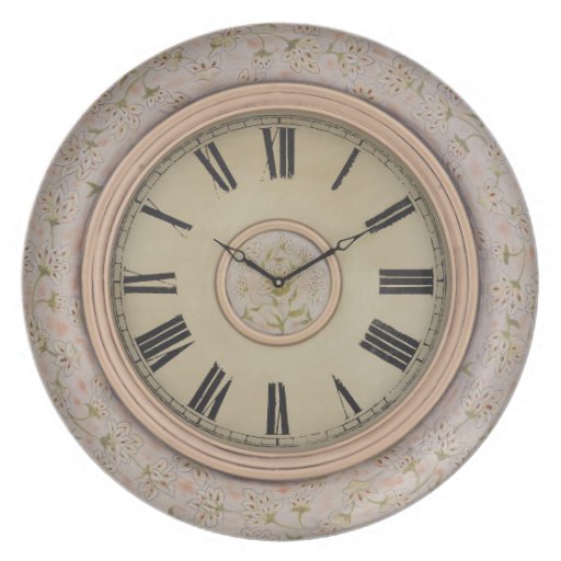 Vintage Clock Dinner Plates Zazzle