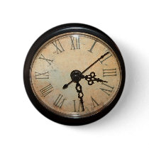 Vintage Clock Face Button by octobers_tragedy Vintage Clock Face Button