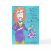 Vintage Clothes Cards