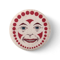 Vintage Clown Disc buttons by JuJuGarden Vintage Clown Disc buttons