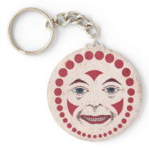 Vintage Clown Disc Key Chains