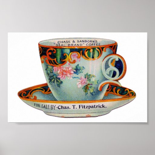 Vintage Coffee Cup Posters