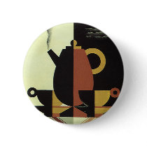 Vintage Coffee with Cups buttons