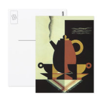 Vintage Coffee with Cups postcards