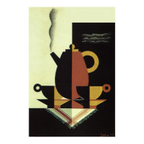 Vintage Coffee with Cups posters