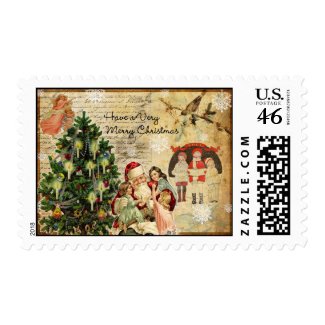 Vintage Collage Stamp stamp