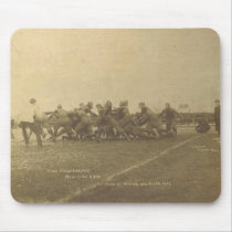 Vintage College Football Game from 1902 Mousepads