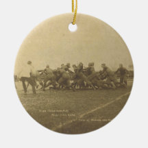 Vintage College Football Game from 1902 Ornament