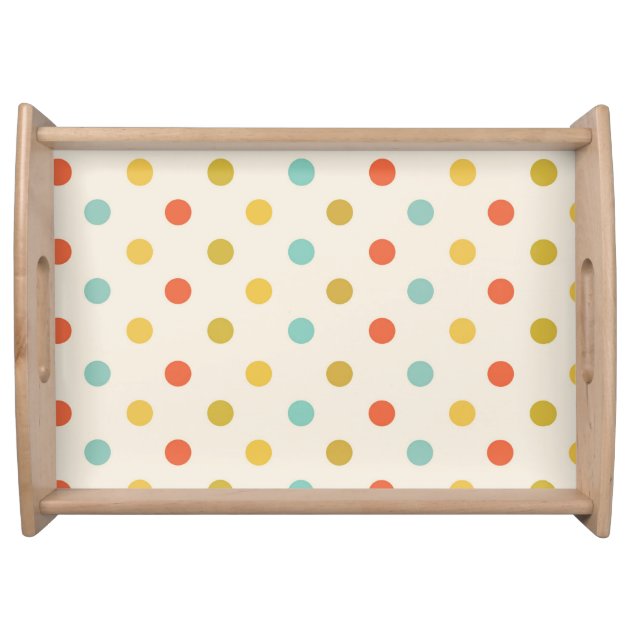 Vintage Color Polka dots Food Trays