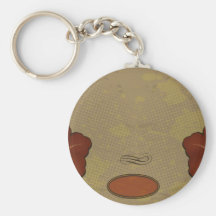 vintage colorful flower vector art key chain