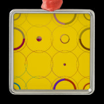 Vintage Colorful Retro Pop Art Ornaments ornaments