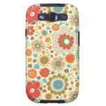 Vintage colourful floral pattern galaxy SIII cover