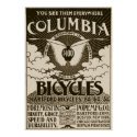 Vintage Columbia Bicycles Advertisement Poster posters by MyOtherPlanet Vintage Columbia Bicycles Advertisement Poster posters