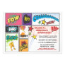 Vintage Comic Book Strip Super Hero Party Invite Vintage Comic Book Strip Super Hero Party Invite