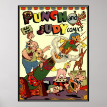 Vintage comic strips - print