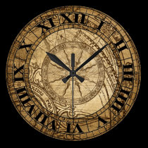 Vintage Compass Art Clock wall clocks
