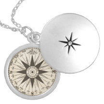 Vintage Compass Rose Necklace