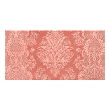 Vintage complejo floral en melón tarjeta personal