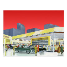 Vintage Complete Car Service Garage Auto Mechanics Post Cards
