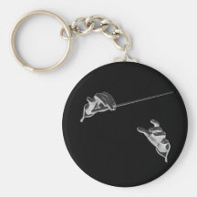 Vintage Conductor's Hands with a Baton Key Chain