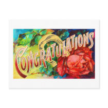 Vintage Congratulations postcards by vintagetreasurechest Vintage Congratulations postcards
