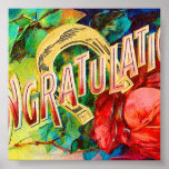 Vintage Congratulations Poster