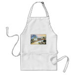Vintage Connecticut Postcard Aprons