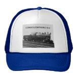 Vintage Consolidation 2-8-0 Steam Engine Train Trucker Hats