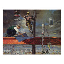 Vintage Construction Personalized Announcement
