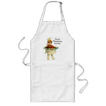 Vintage Cook with Turkey Long Apron