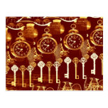 Vintage Copper Floating Foundry Steampunk Dream Postcard