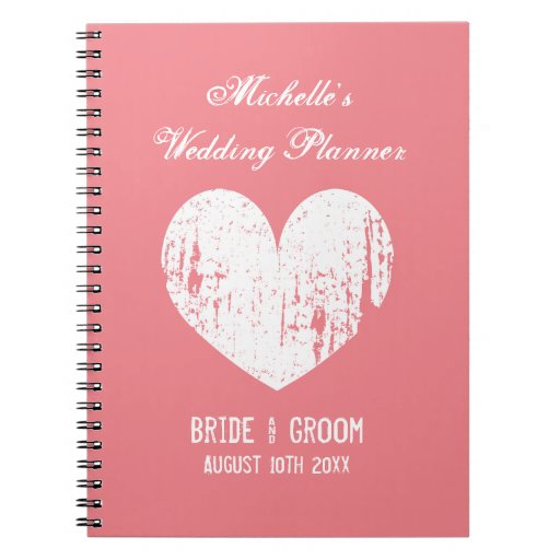 Wedding Planning Notebook Organizer vintage coral wedding planner organizer notebook zazzle Wedding Planning Notebook Organizer vintage coral wedding planner organizer notebook zazzle