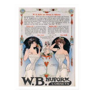 Vintage Corset Ad Print 2 Poster