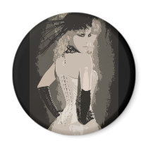 Vintage Corset Art - Back magnets by uniqueandkinky Vintage Corset Art - Back magnets