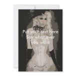 Vintage Corset Art Customizable Card Personalized Invitations