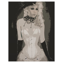 Vintage Corset Art Customizable Paper letterhead by uniqueandkinky Vintage Corset Art Customizable Paper letterhead
