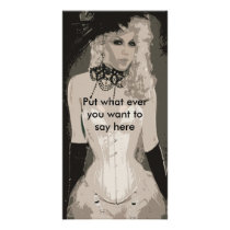 Vintage Corset Art Customizable Photo Card photo cards by uniqueandkinky Vintage Corset Art Customizable Photo Card photo cards