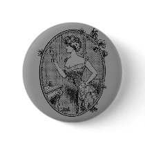 Vintage Corset Lady Pin